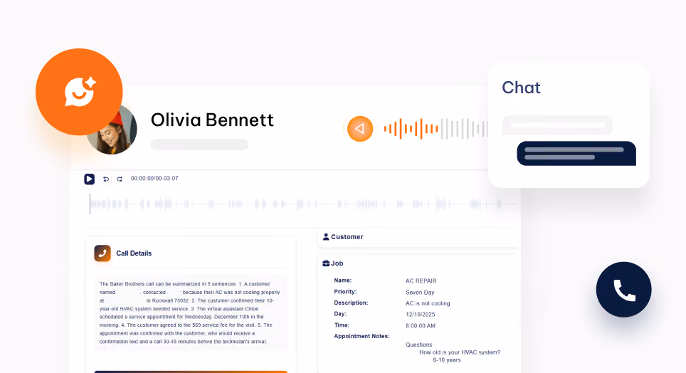 ScheduleBot multi-channel answering visual for calls forms and chat