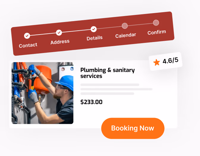 ScheduleBot home service booking rules visual