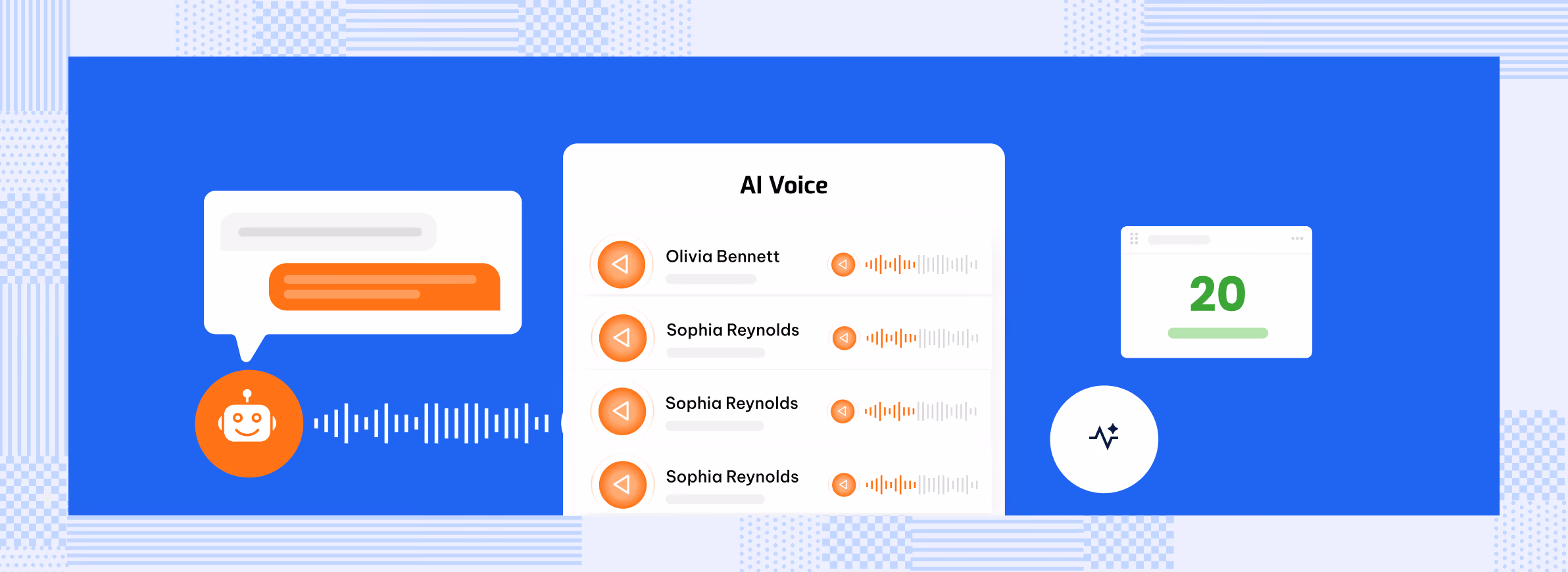 ScheduleBot AI chat product visual