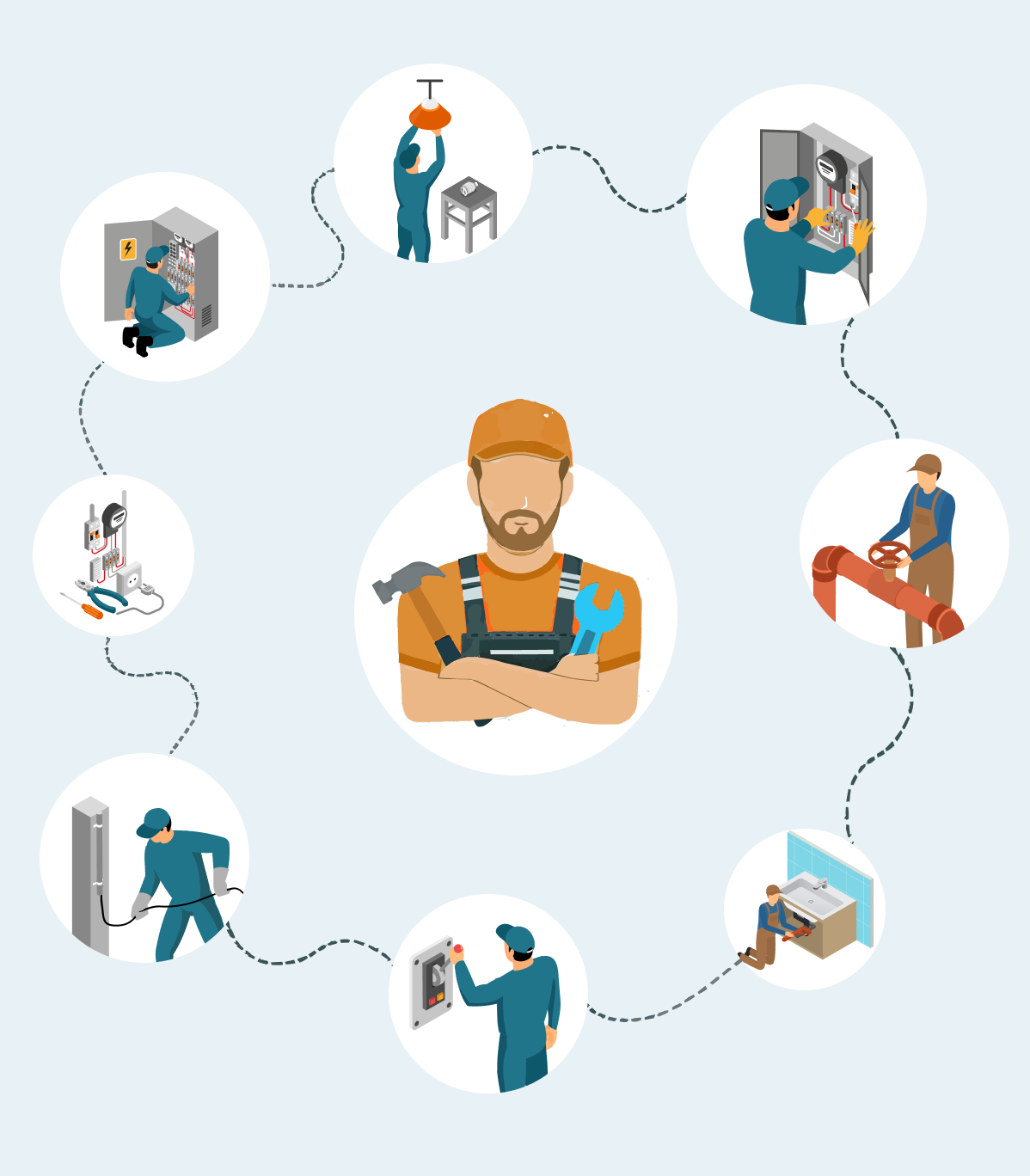 Home service teams using ScheduleBot to keep homes running