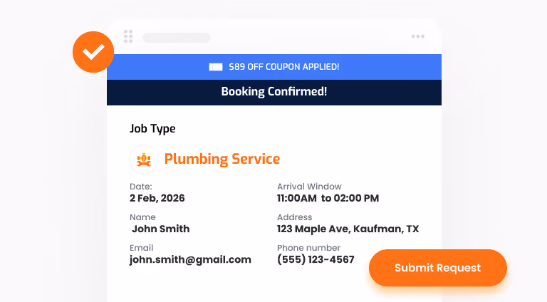 ScheduleBot AI forms service type and priority validation step