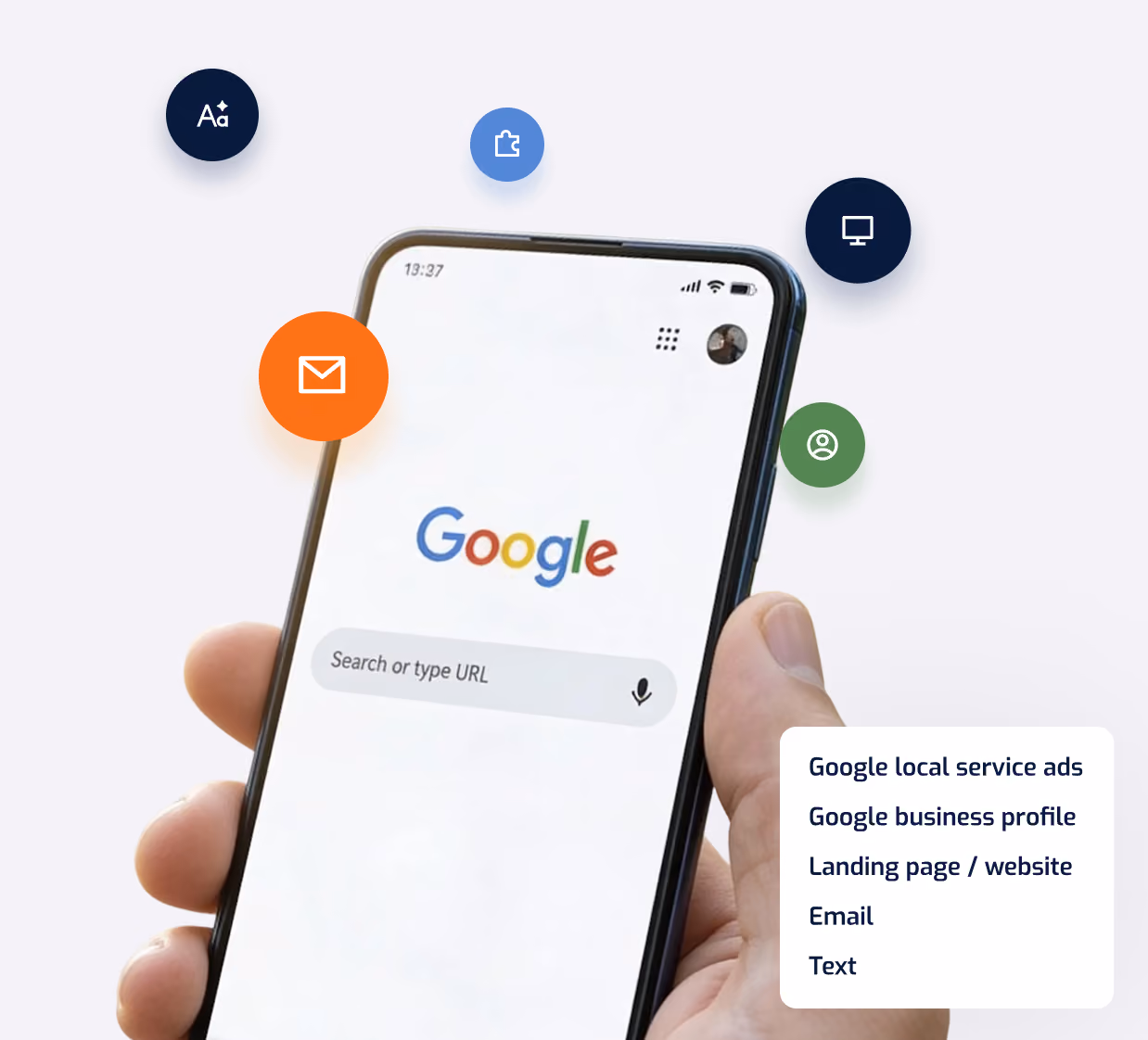 ScheduleBot multi-channel customer booking visual