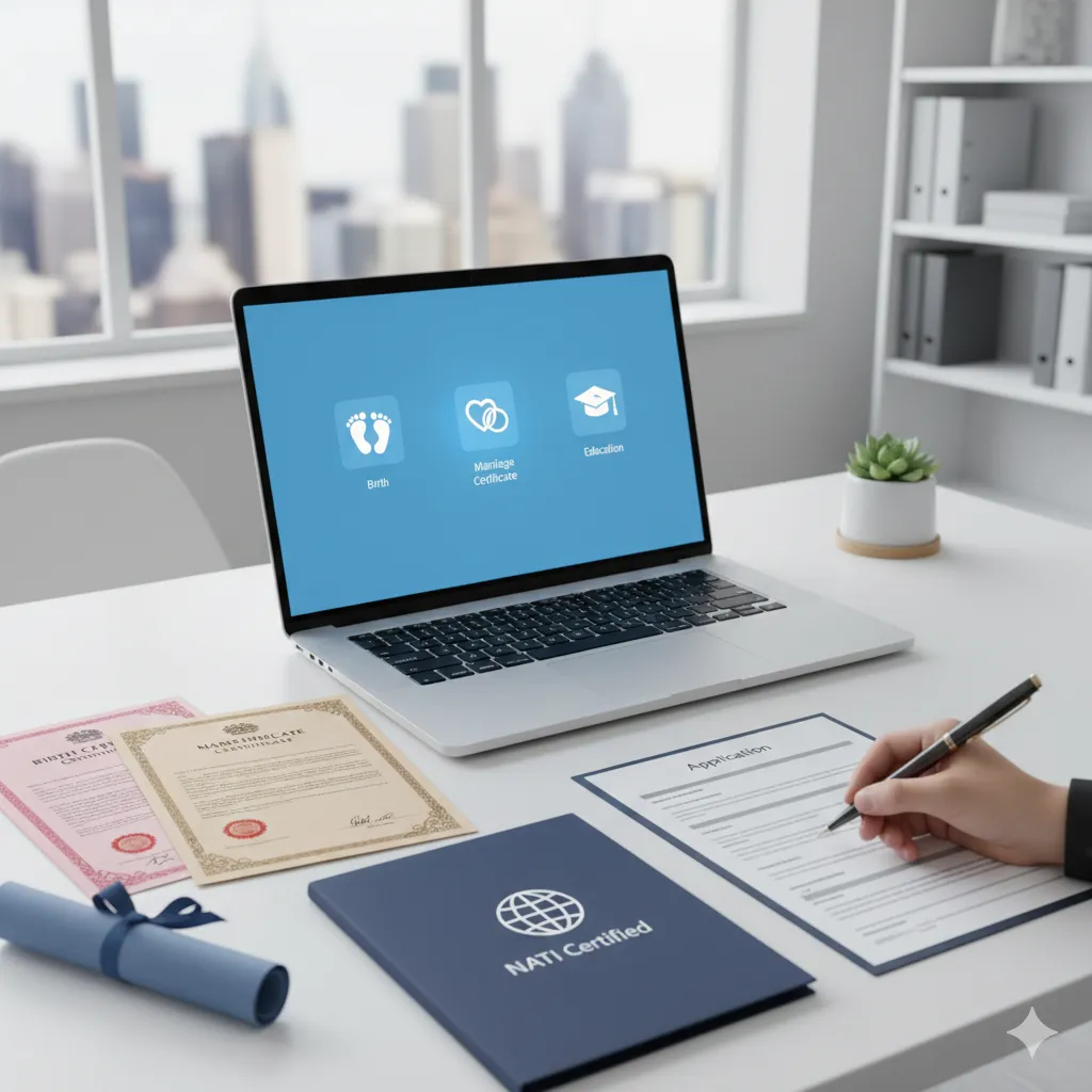 NAATI certified household register translation service