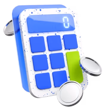 3d icon of a calculator