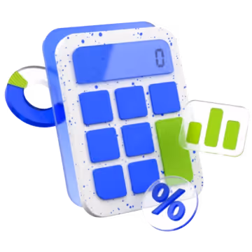 3d icon of a calculator