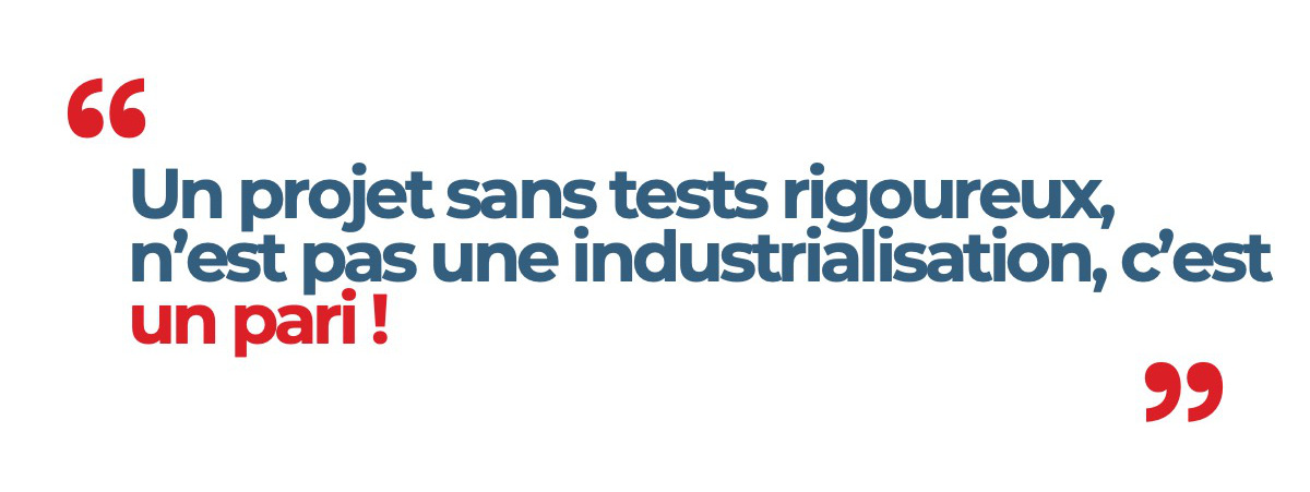 Pas de test, pas d'indus !