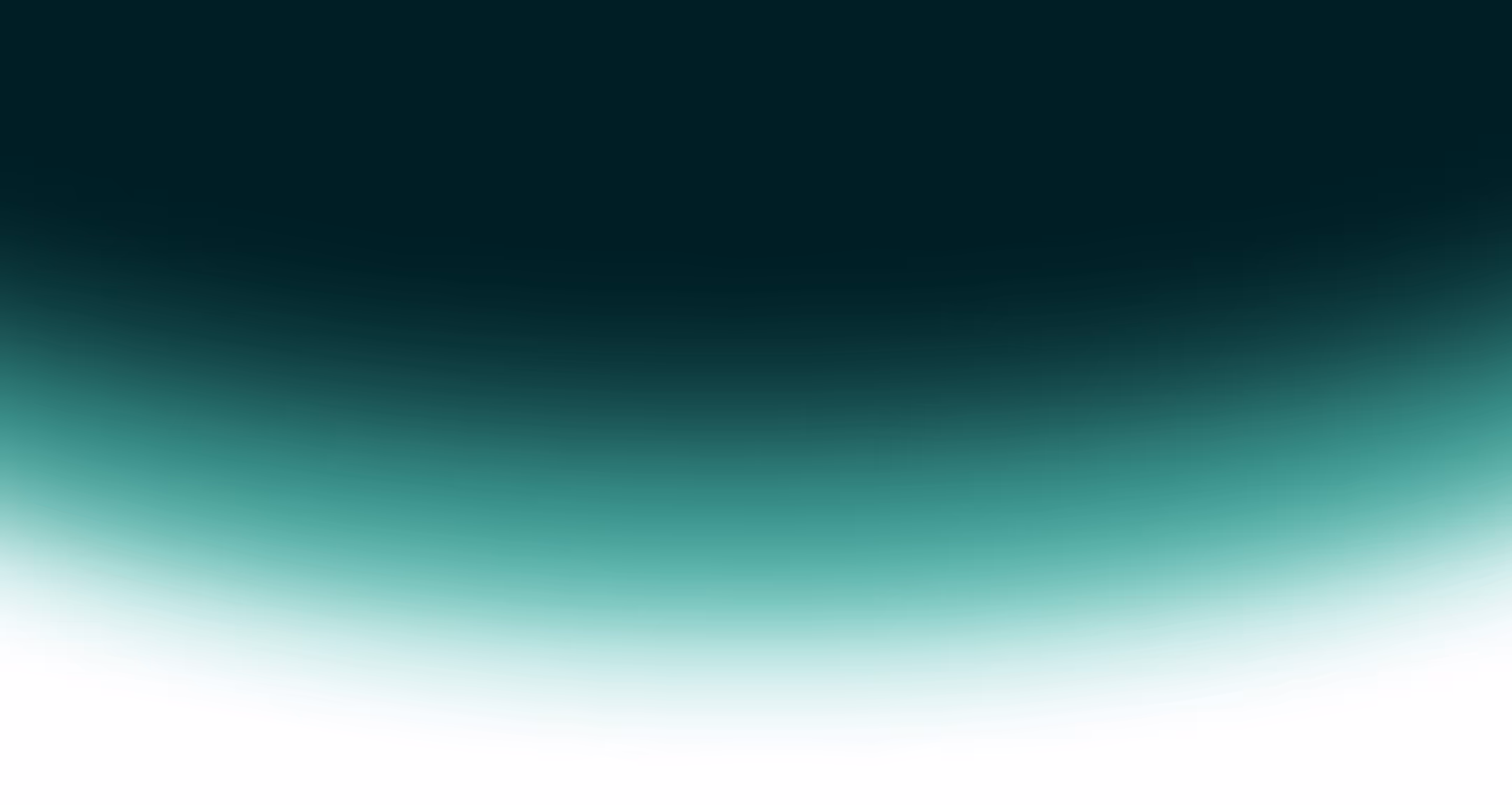 Smooth gradient background transitioning from dark teal at the top to white at the bottom.
