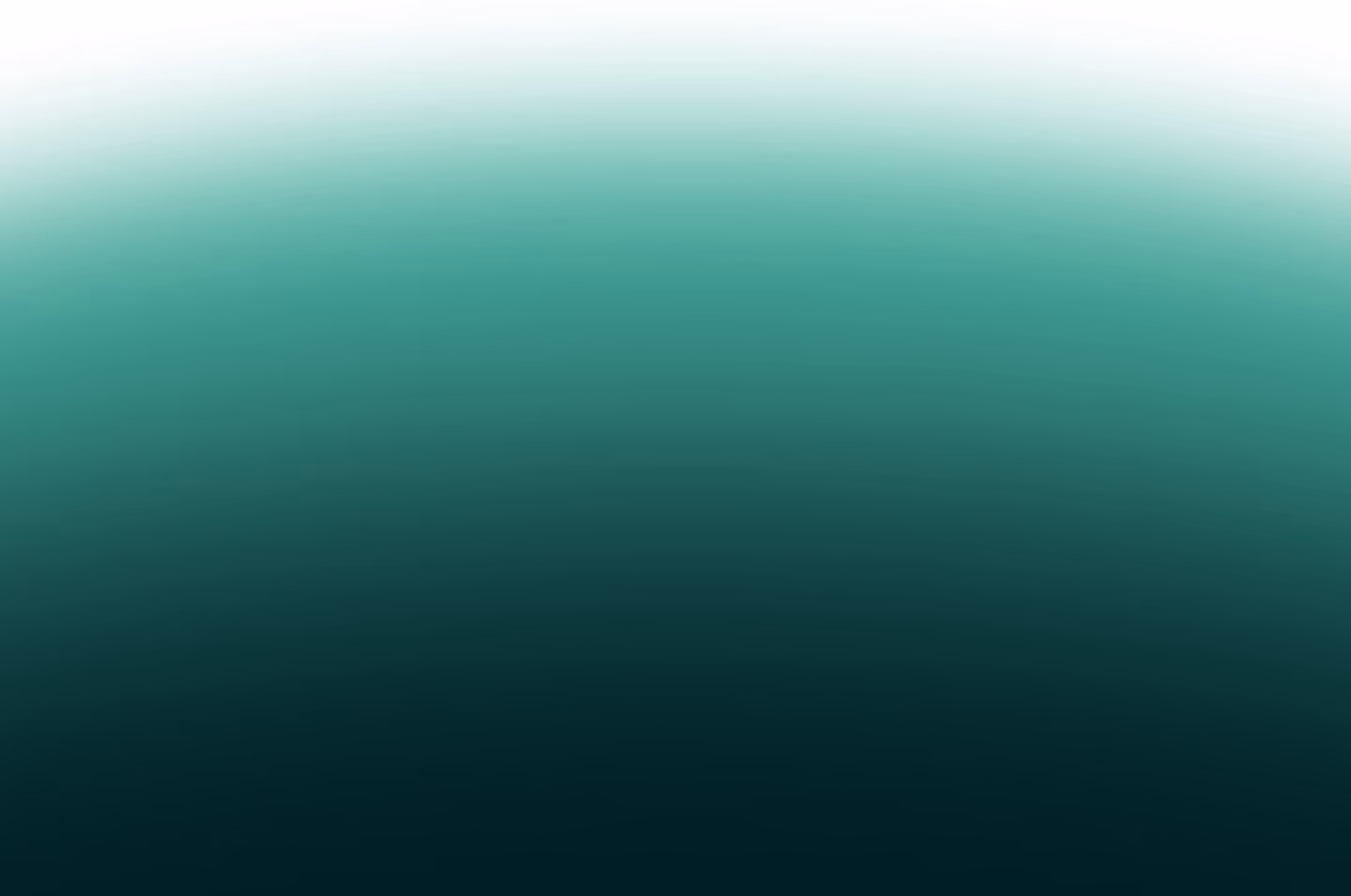 Gradient background transitioning from white at the top to dark teal at the bottom.