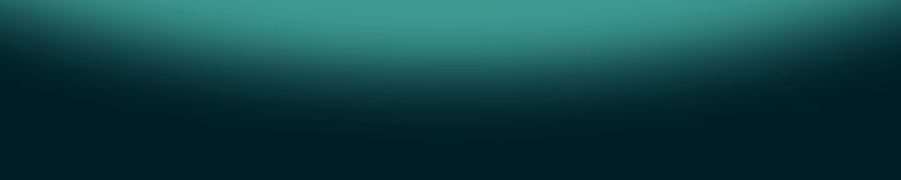 Gradient background transitioning from teal at the top to dark green at the bottom.