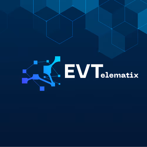 EVTELEMATIX fleet telematics and GPS tracking logo.