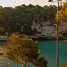 Cove framed by a pine — "Santanyí" guide