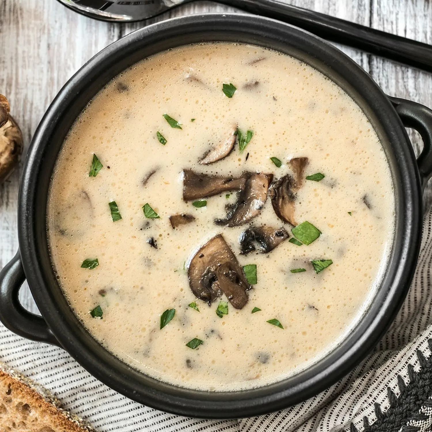 Cream of mushroom soup