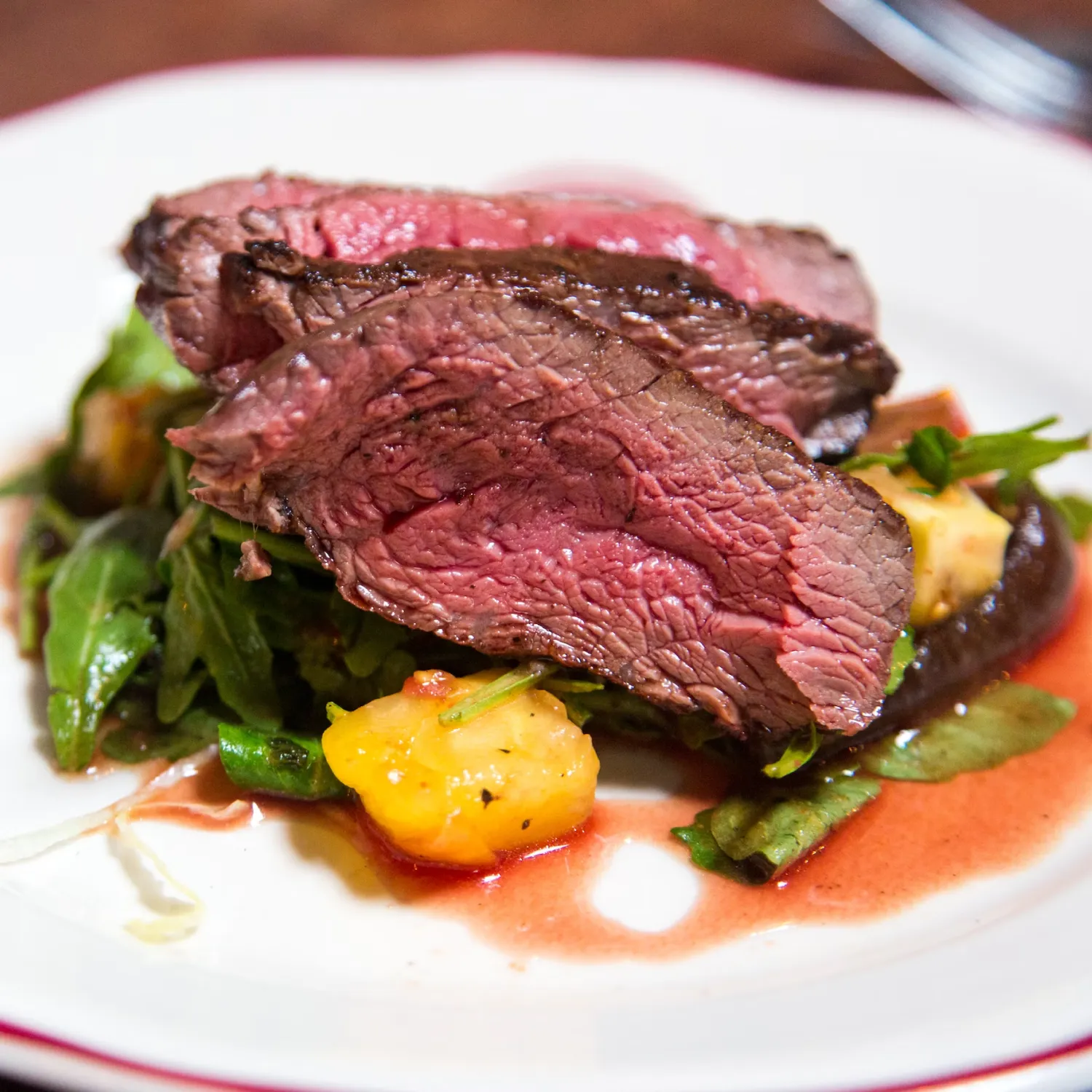 Marble beef steak