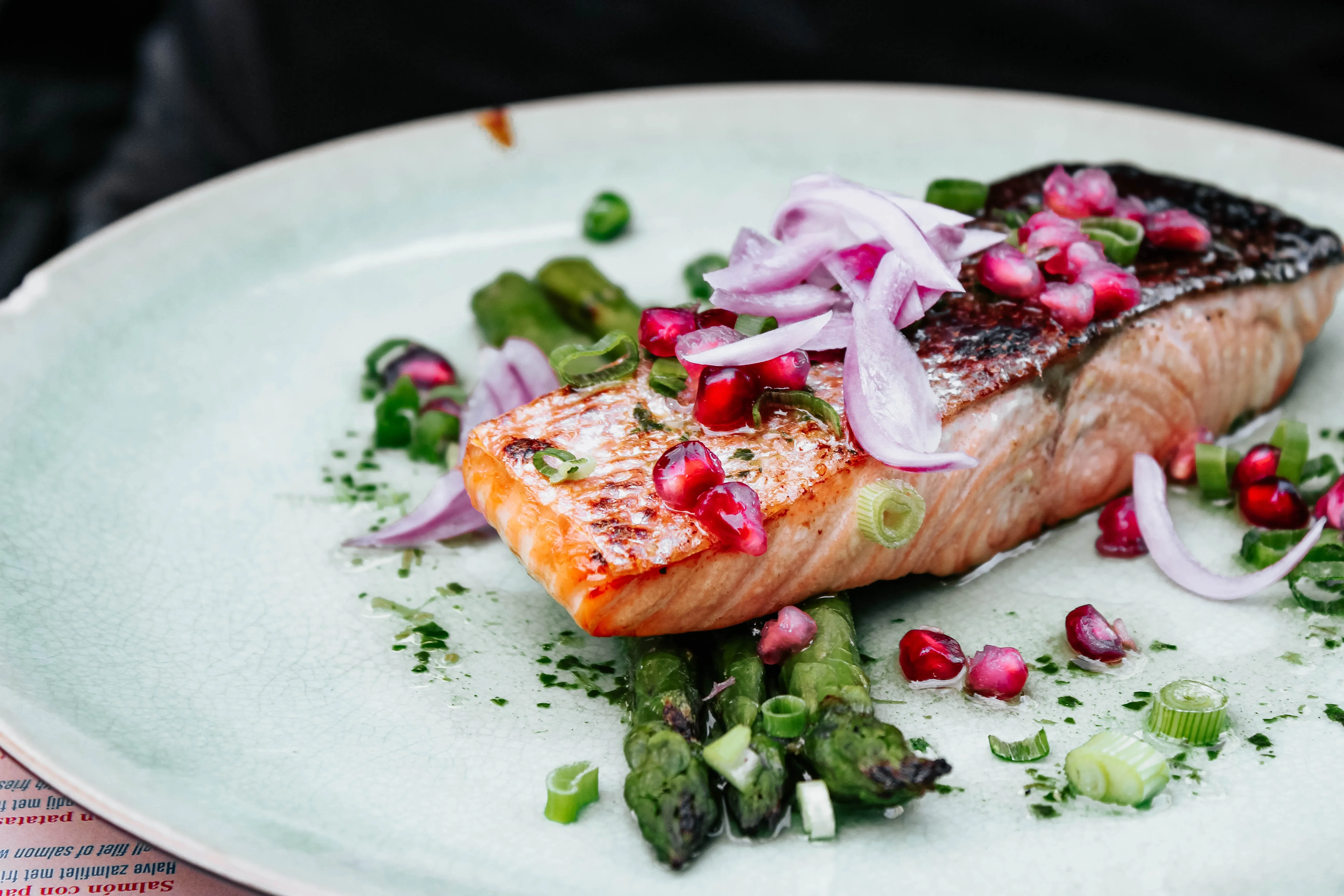 Fried salmon