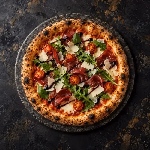 Pizza Speciale at Butter Tirana restaurant