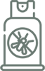 Icon of a spray bottle with a crossed-out mosquito symbol, indicating insect repellent.