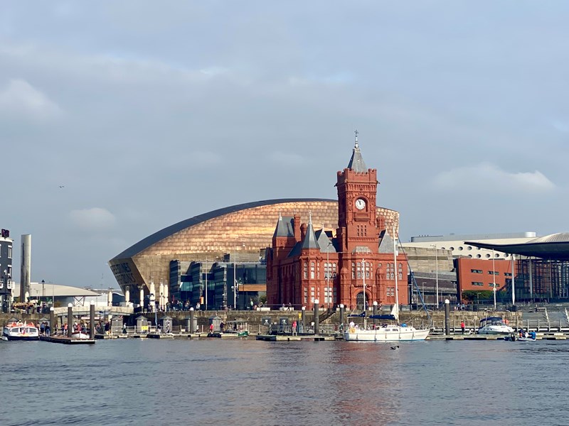 View across Cardiff Bay