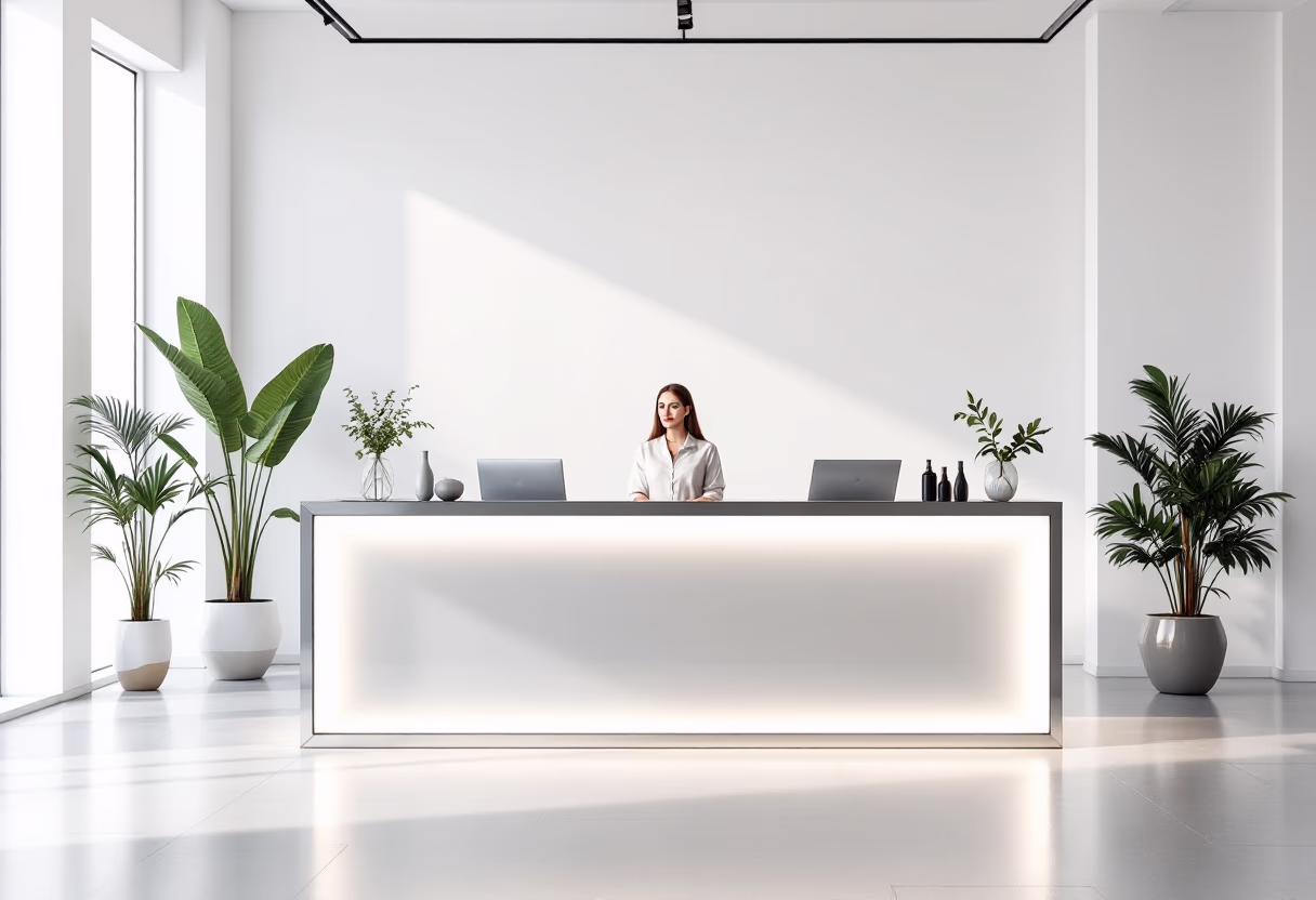 image of membership signup area (for a gym)