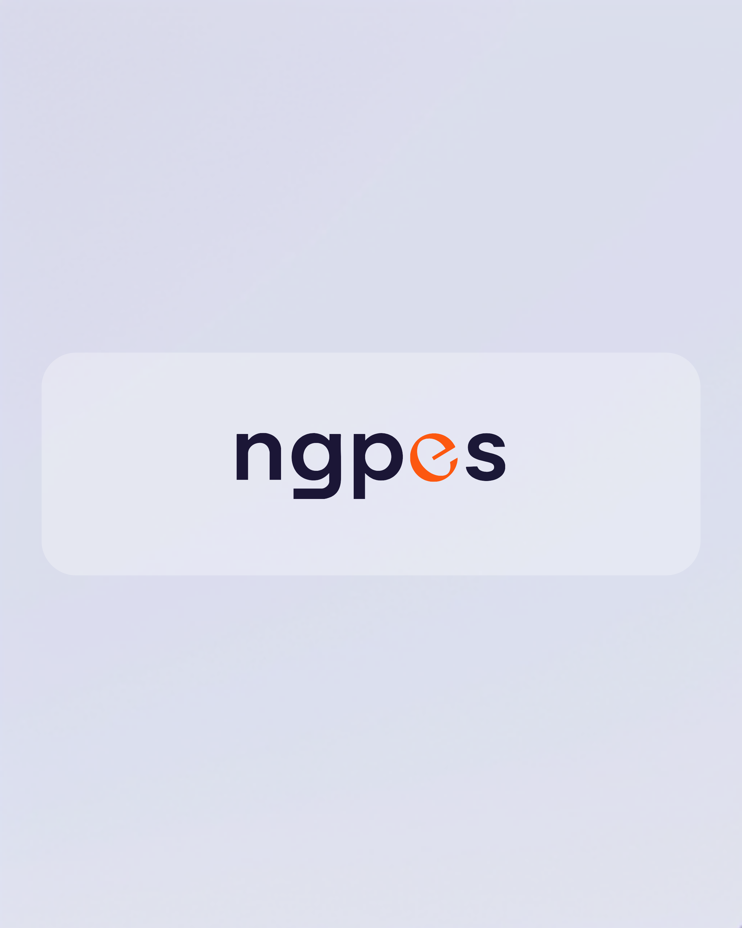 The NGPES logo on a pale lilac card announcing the seed funding round