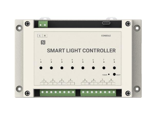 Milesight WS558 LoRaWAN Smart Light Controller 8-kanaals DIN‑rail schakelaar