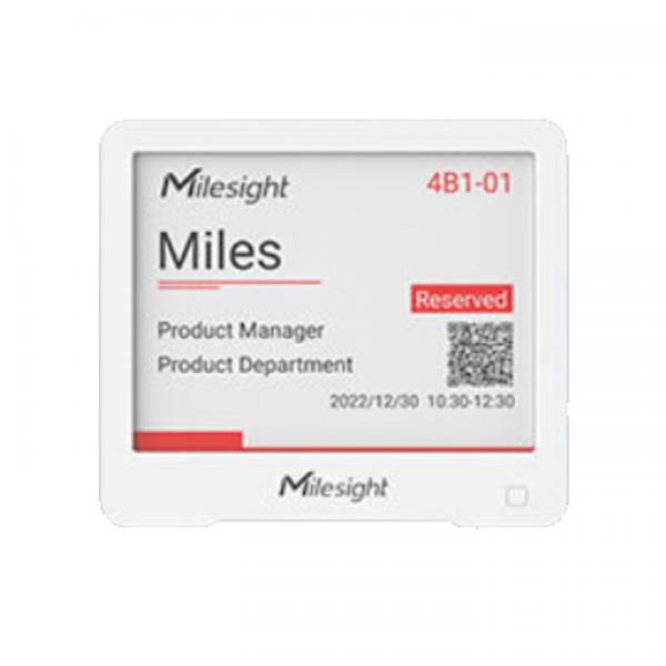 Milesight DS3604 LoRaWAN IoT E-ink Display 4,2-inch 400x300 Zwart/Wit/Rood