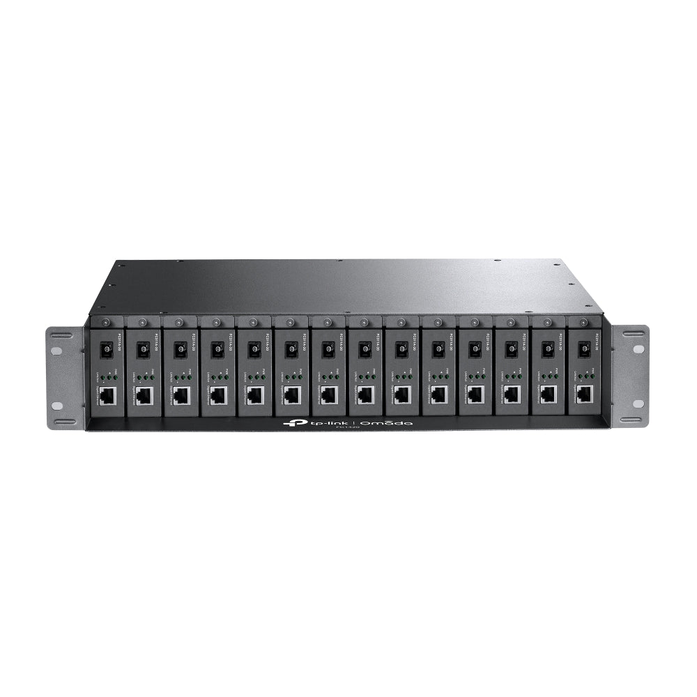 Omada 14-Slot Rackmount Chassis TL-FC1420 | 14 bays voor media converters