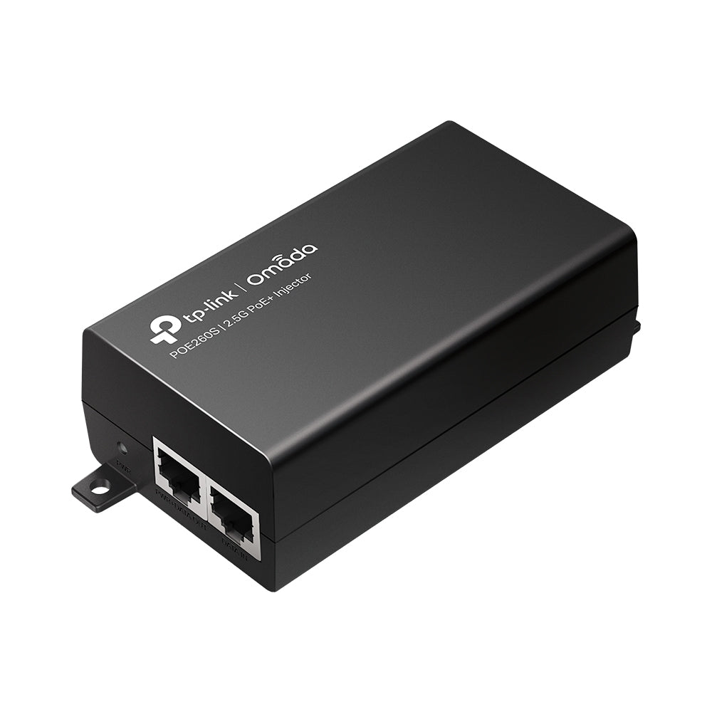 TP-Link POE260S 2.5G PoE+ Injector — 2×2.5Gbps, 30W PoE