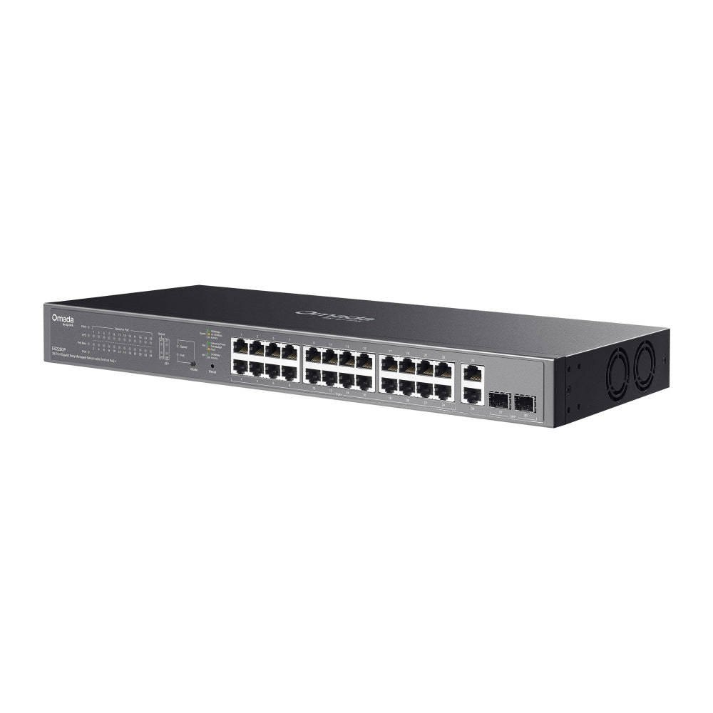 TP-Link Omada ES228GP 28‑poort Gigabit PoE+ Switch | 250W PoE