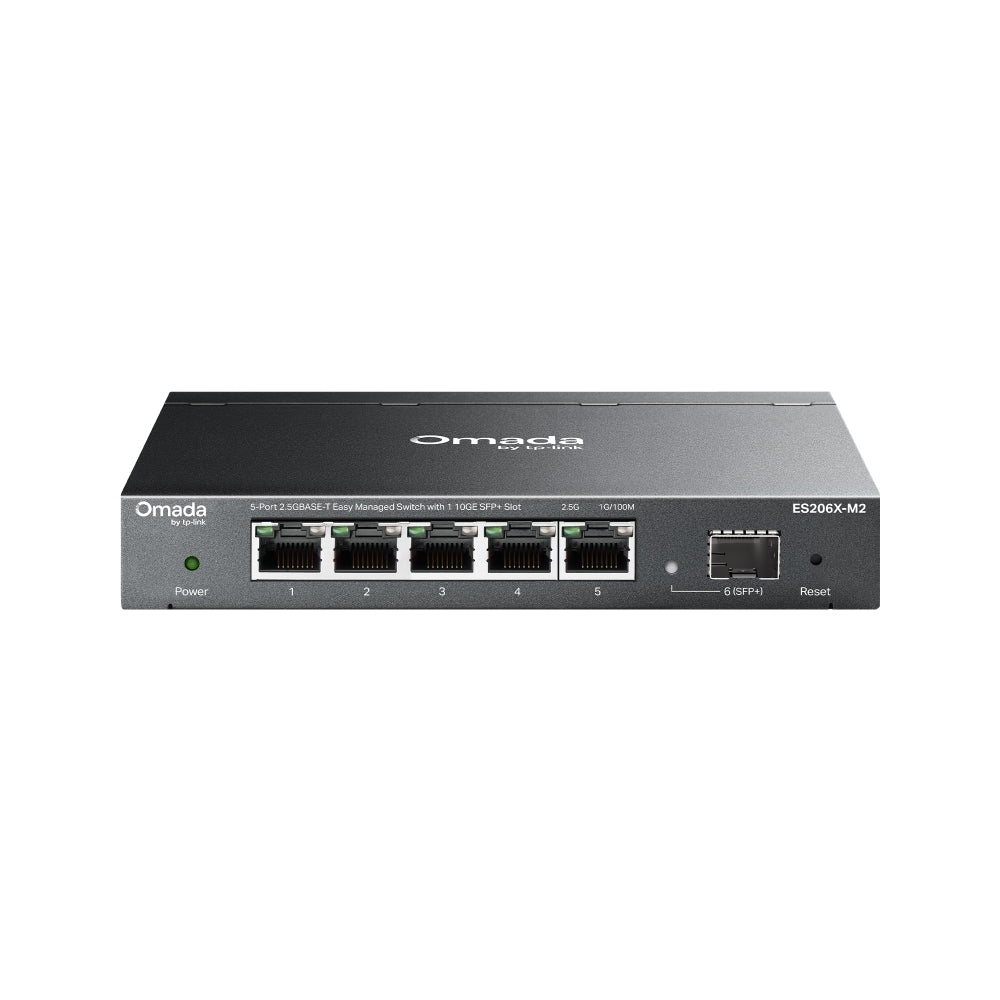 ES206X-M2 5-poorts 2,5G switch met 10G SFP+ | Omada (TP-Link)