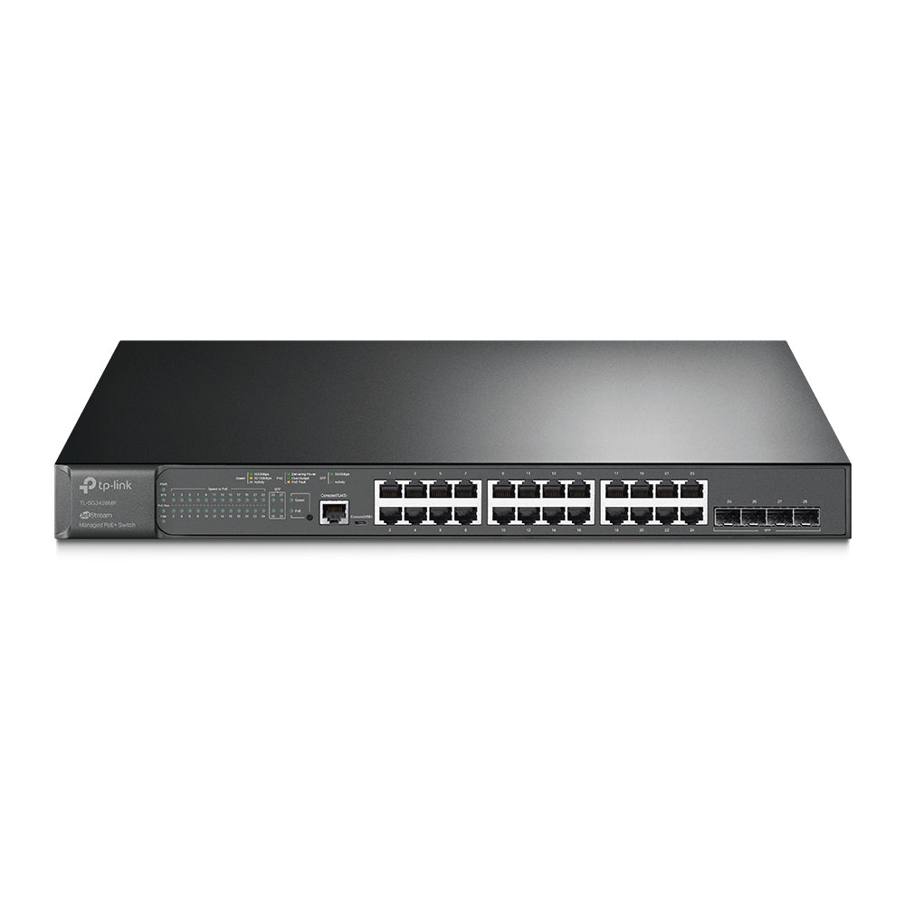 TL-SG3428MP 28-poorts L2+ managed switch met 24 PoE+ (384W)