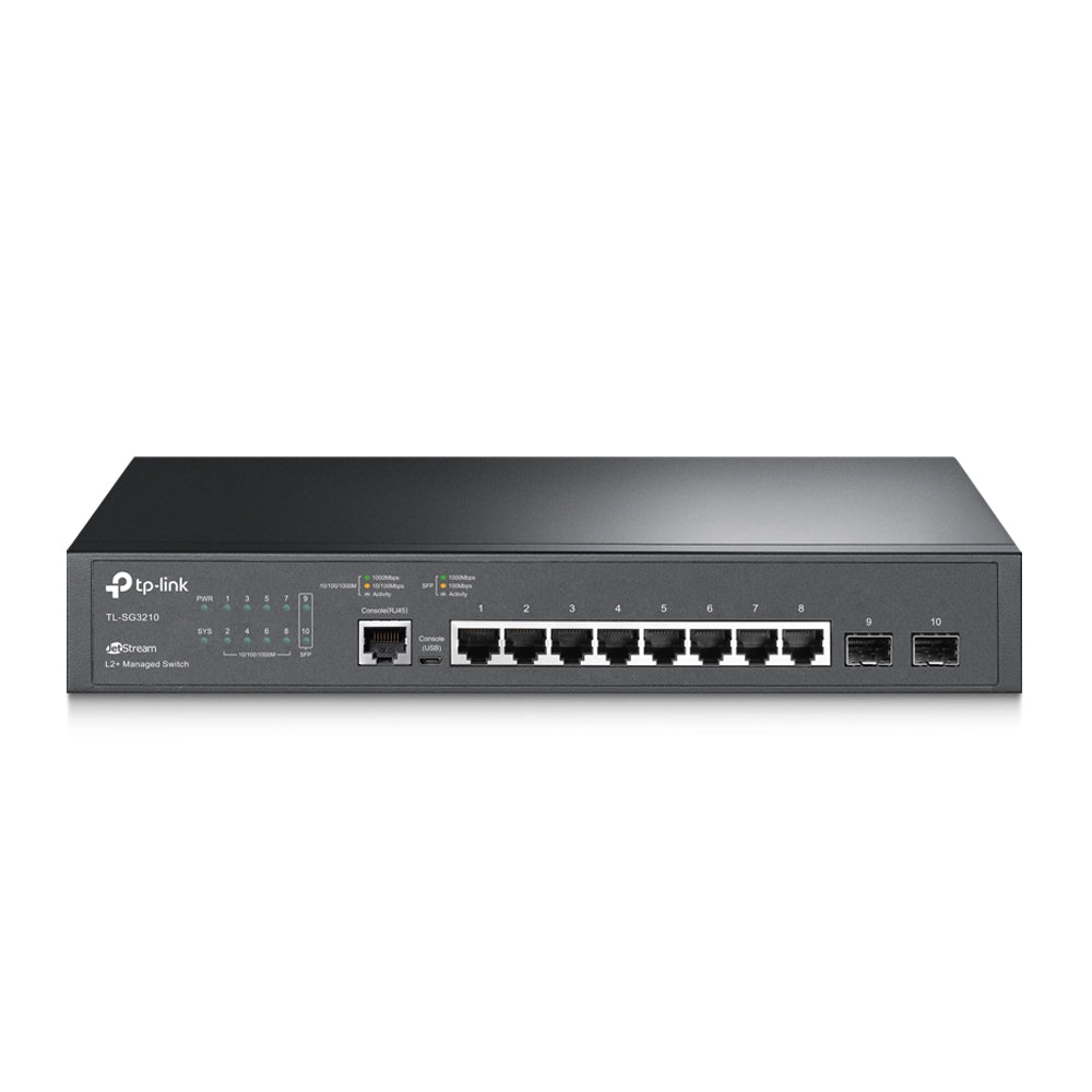 TP-Link Omada SG3210 8-poorts Gigabit Switch | 2 SFP & L2+-beheer