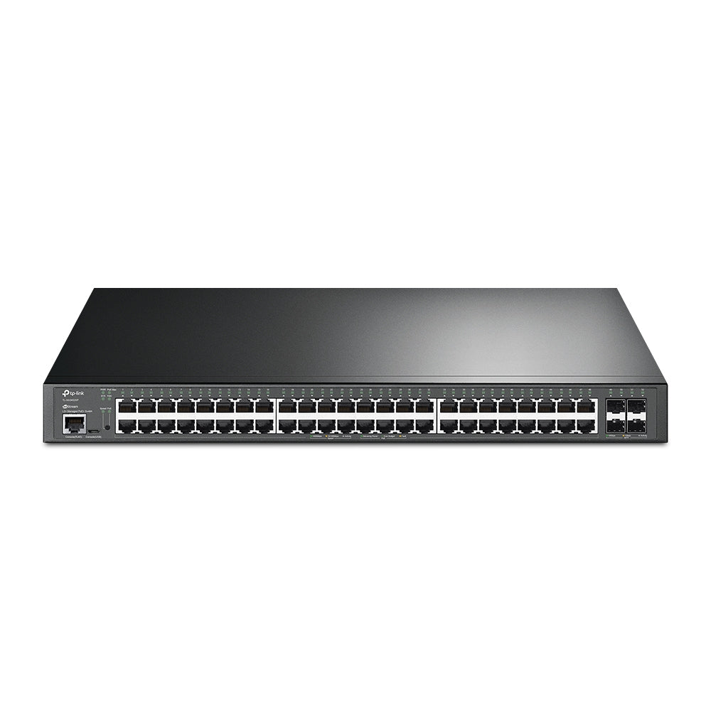 48‑poort PoE+ switch met 10G uplink en Omada SDN | TL-SG3452XP