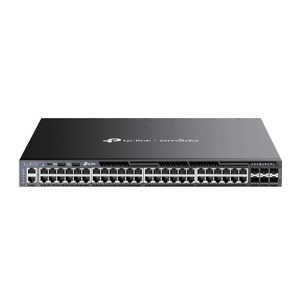 TP-Link Omada SG6654XHP 48‑poort L3 PoE+ switch | 6×10G & 1440W PoE