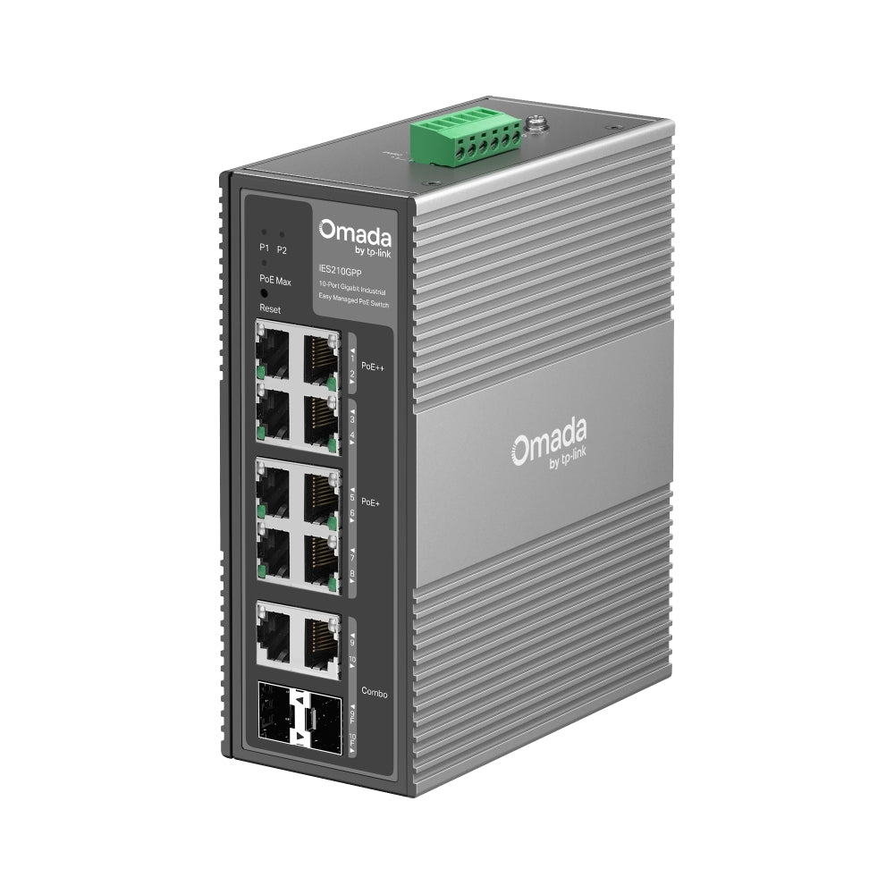 IES210GPP Industrieel 10-poorts PoE++ Gigabit Switch | Omada TP-Link