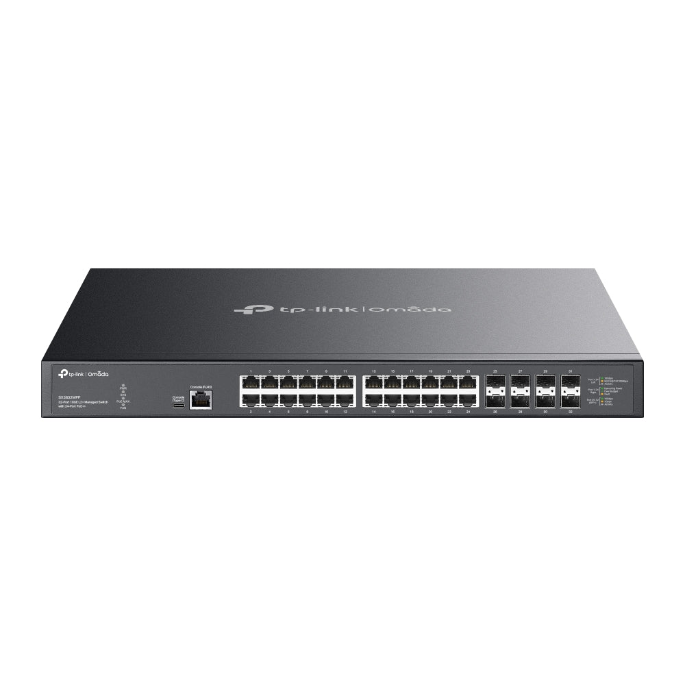 SX3832MPP 32‑poort 10G PoE++ Managed Switch — 770W PoE‑budget