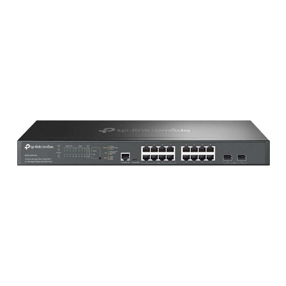 TP-Link Omada SG3218XP-M2 16x2.5G Switch met 8x PoE+ en 10G SFP+