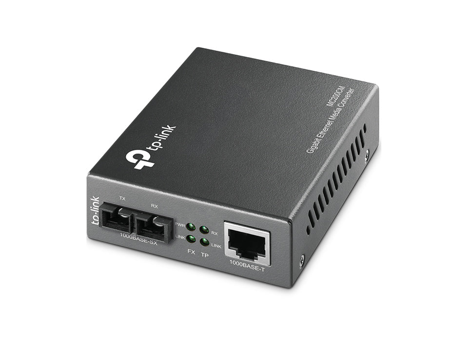 MC200CM Gigabit Media Converter — SC naar RJ45, 550 m multimode