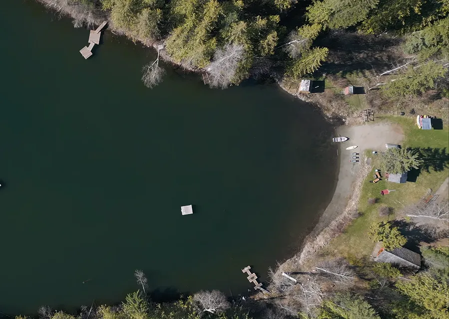 Top view of cabin view