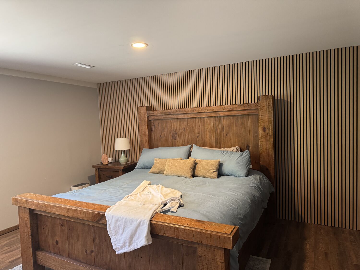 The King Room walk out with its ensuite door open