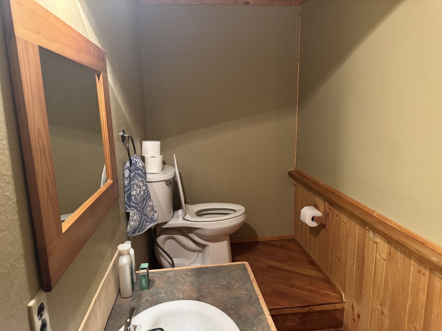 The dedicated bathroom for the Queen Room walk out at The Healing Oasis