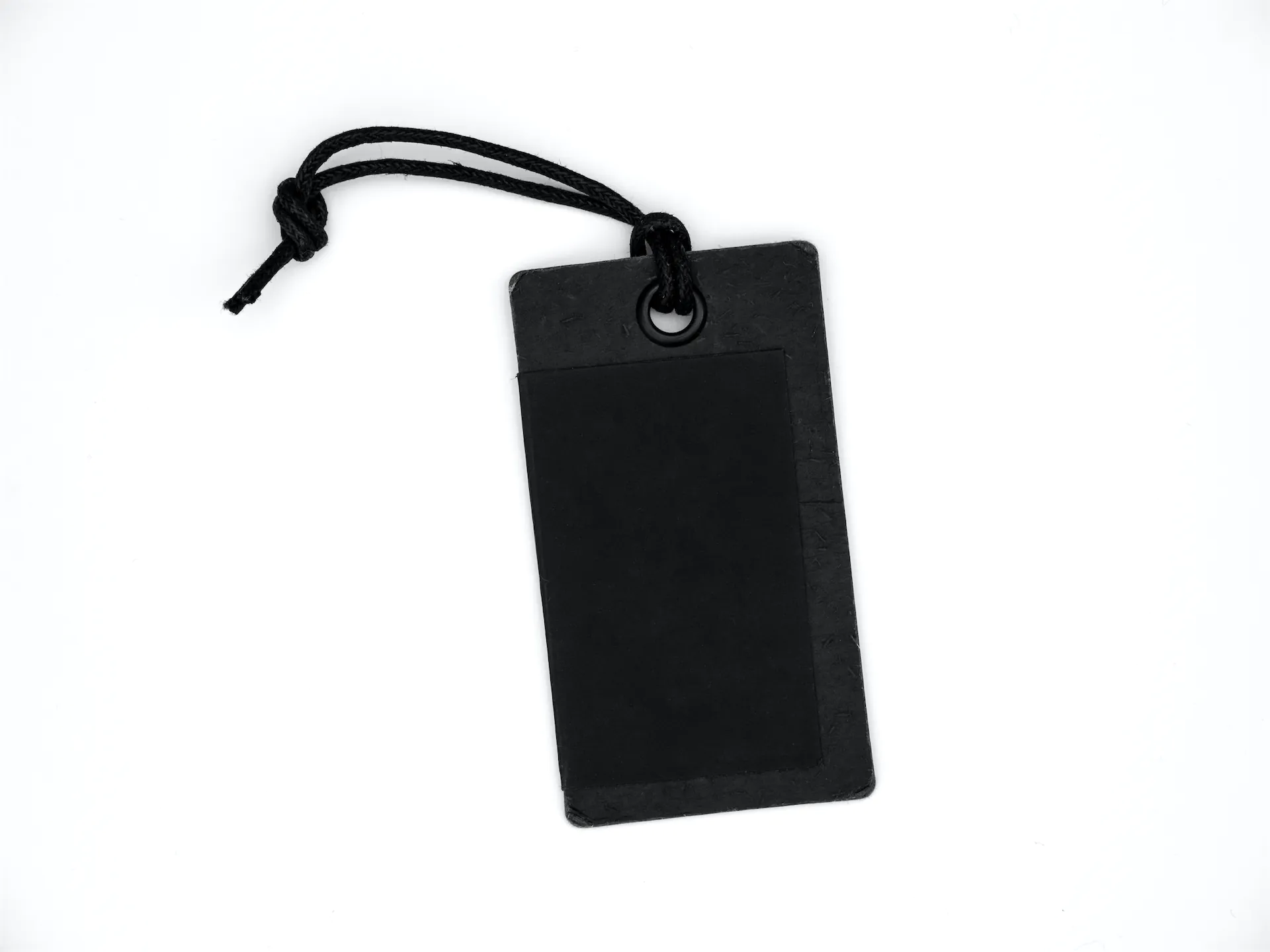Blank black tag