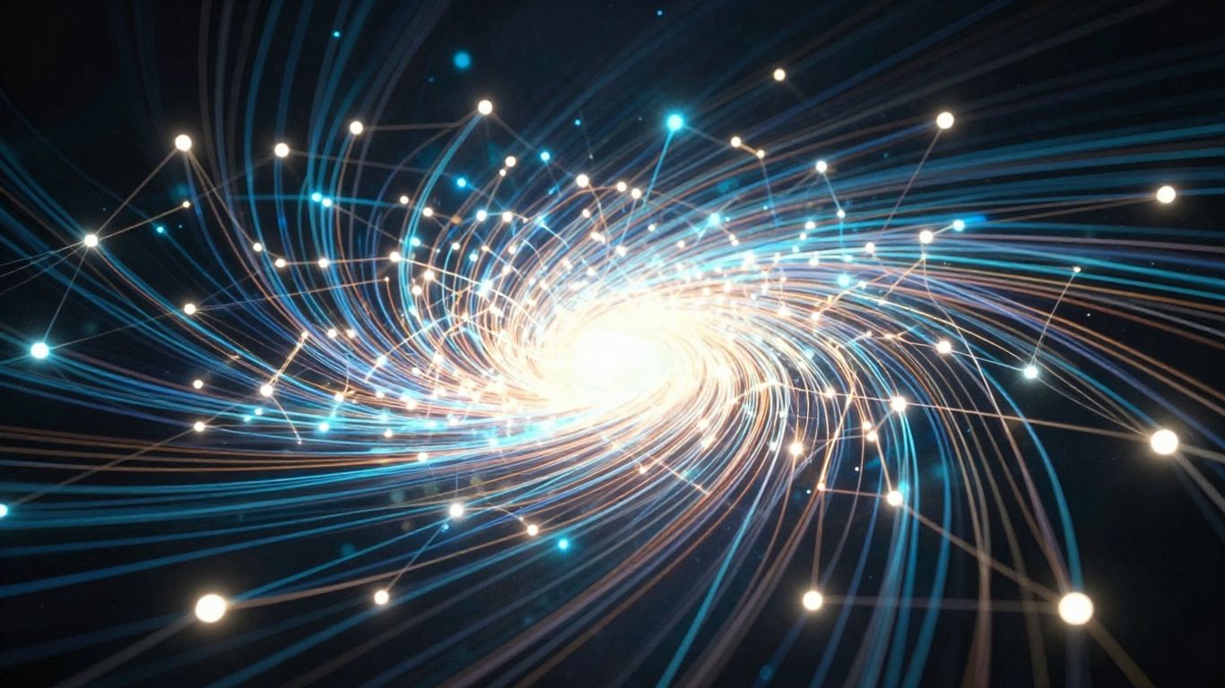Abstract visual of growth and connection for demand generation.