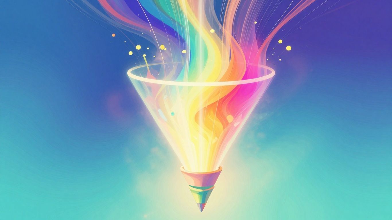 Abstract visual of upward movement and growth.
