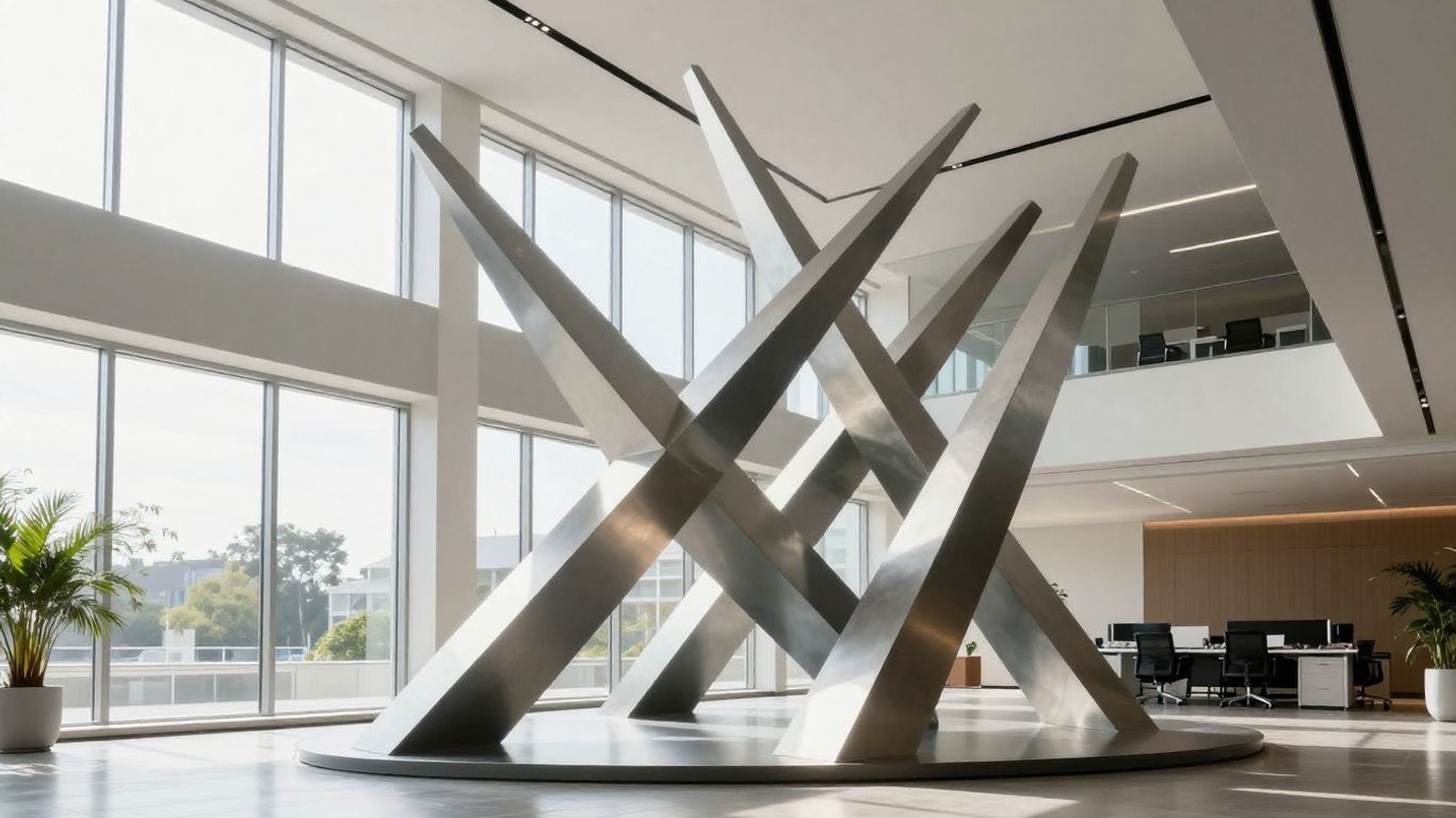 Abstract sculpture symbolizing SaaS ARR growth