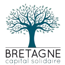 Logo représentant un arbre stylisé bleu avec le texte « BRETAGNE capital solidaire » en dessous.