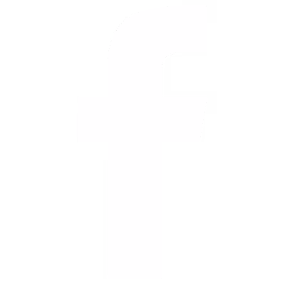white facebook social icon
