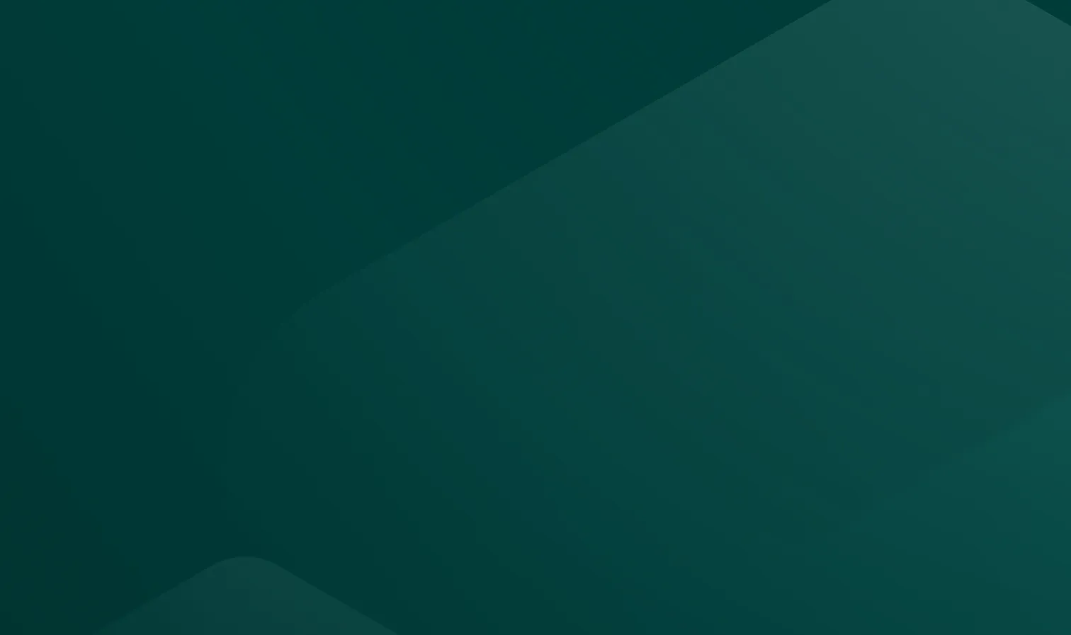 Abstract dark green geometric shapes overlapping on a textured background.