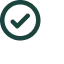 Green gear symbol with a small dot in the center on a white background.