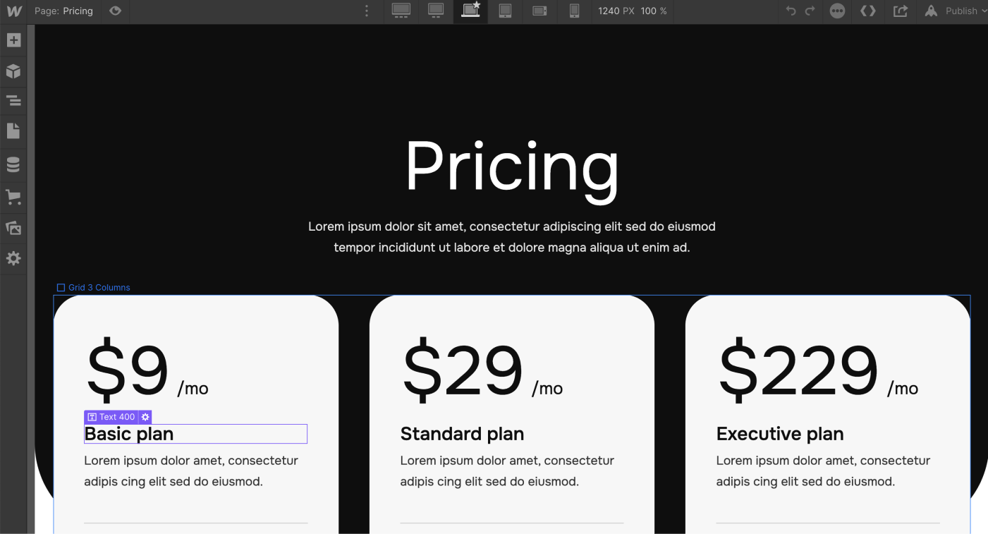eCommerce Products - Bnkly X Webflow Template