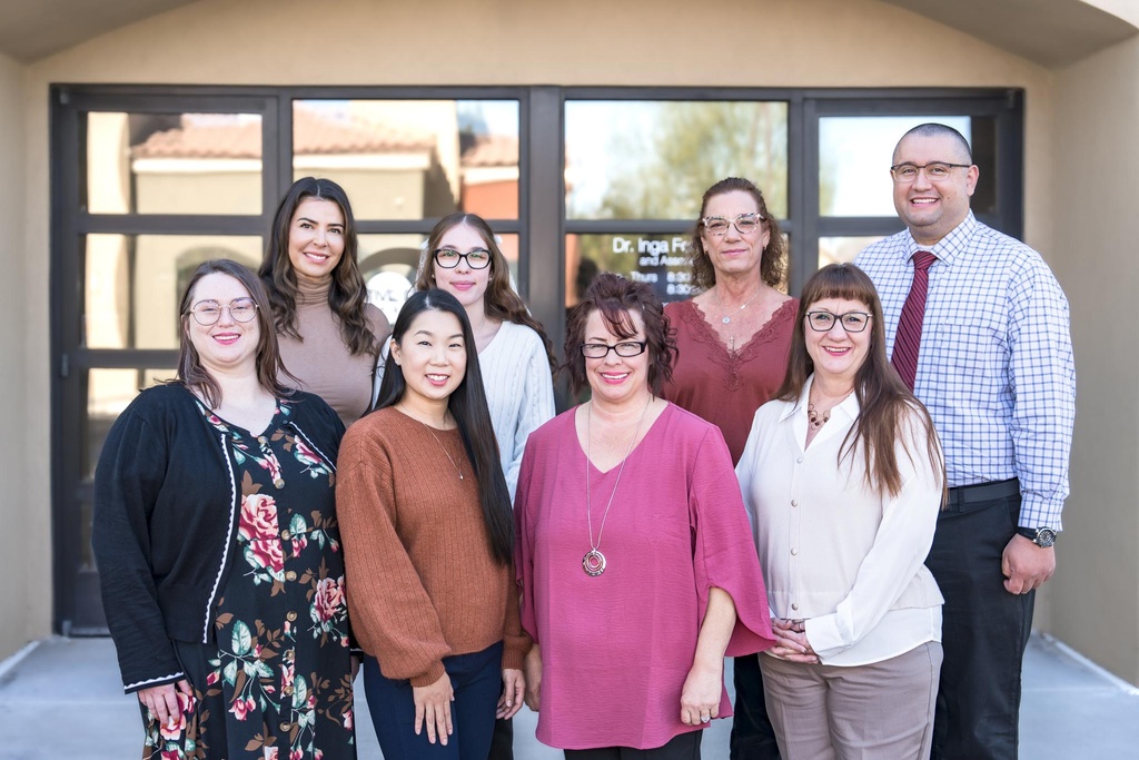 Optometrist conducting a comprehensive eye exam at Active Eyecare of Surprise
